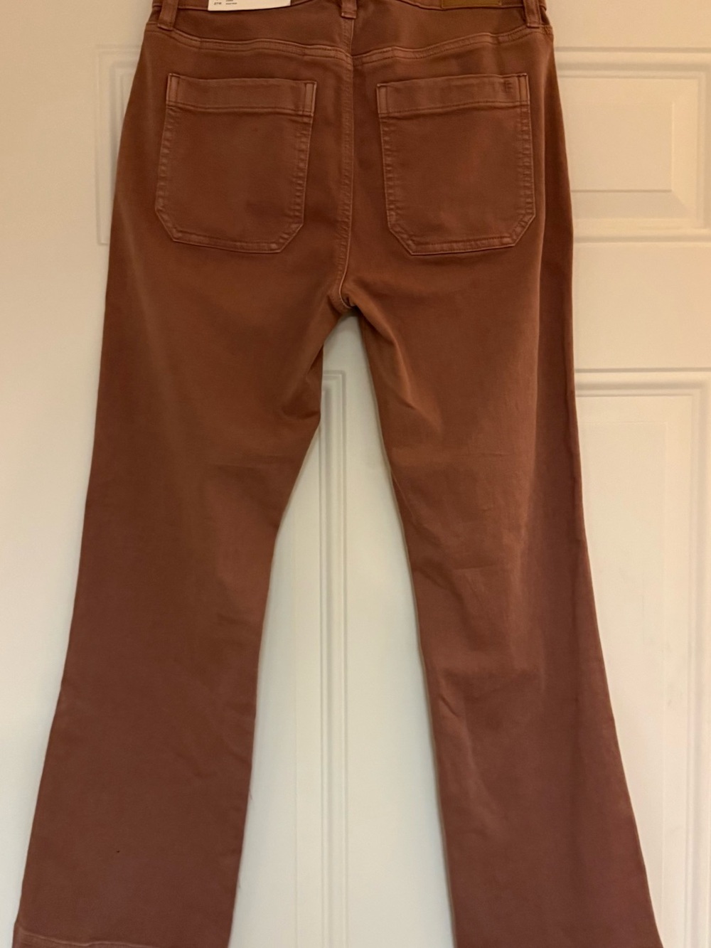 NWT American Eagle Womens Kick Boot Crop Pants 4 Long High-Rise Mauve $49 - Picture 3 of 10